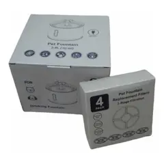 GENERICO - Bebedero Electrico De Agua 24lts Luz Led + Pack X4 Filtros