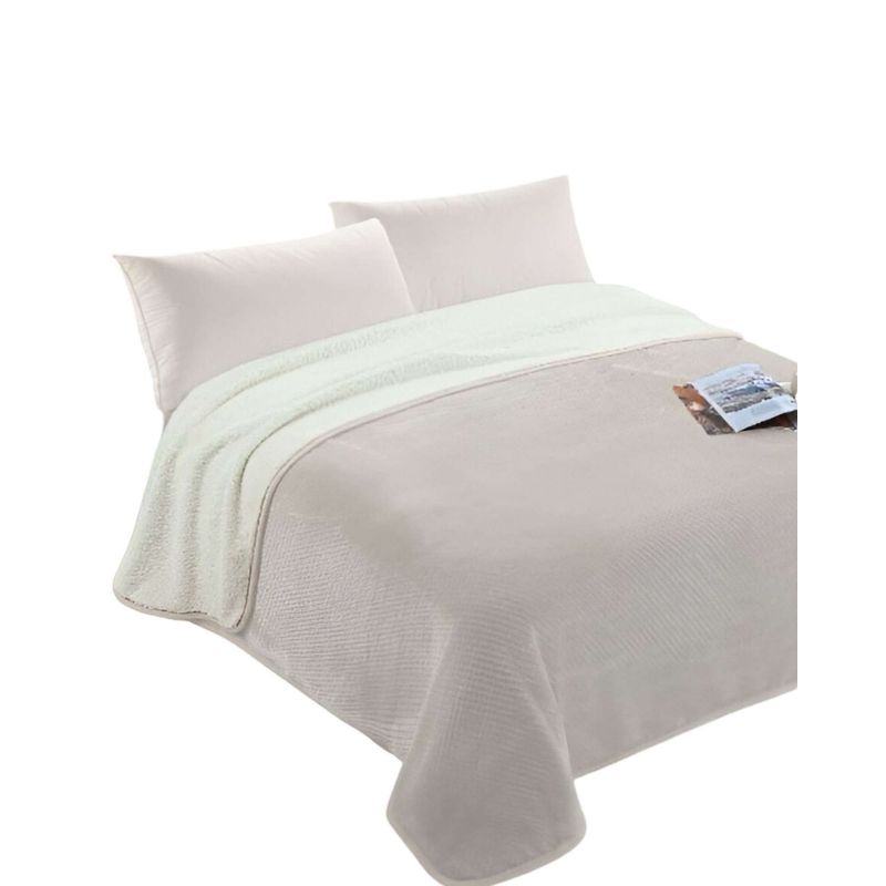 GENERICO - FRAZADAS ELEGANTES  KING 230X250 Beige