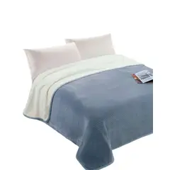 GENERICO - FRAZADAS ELEGANTES KING 230X250 Celeste