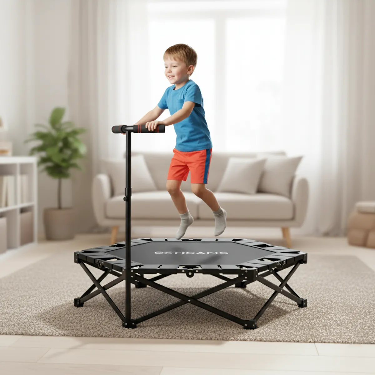 KOKILA - Cama Elástica Fitness Hexagonal 106cm Plegable Pro