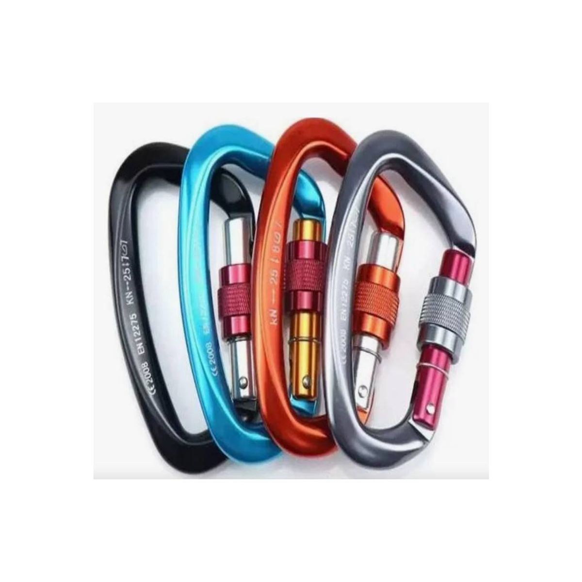 GENERICO - Mosquetón Climbing Resistente Profesional 25 Kn Multiuso