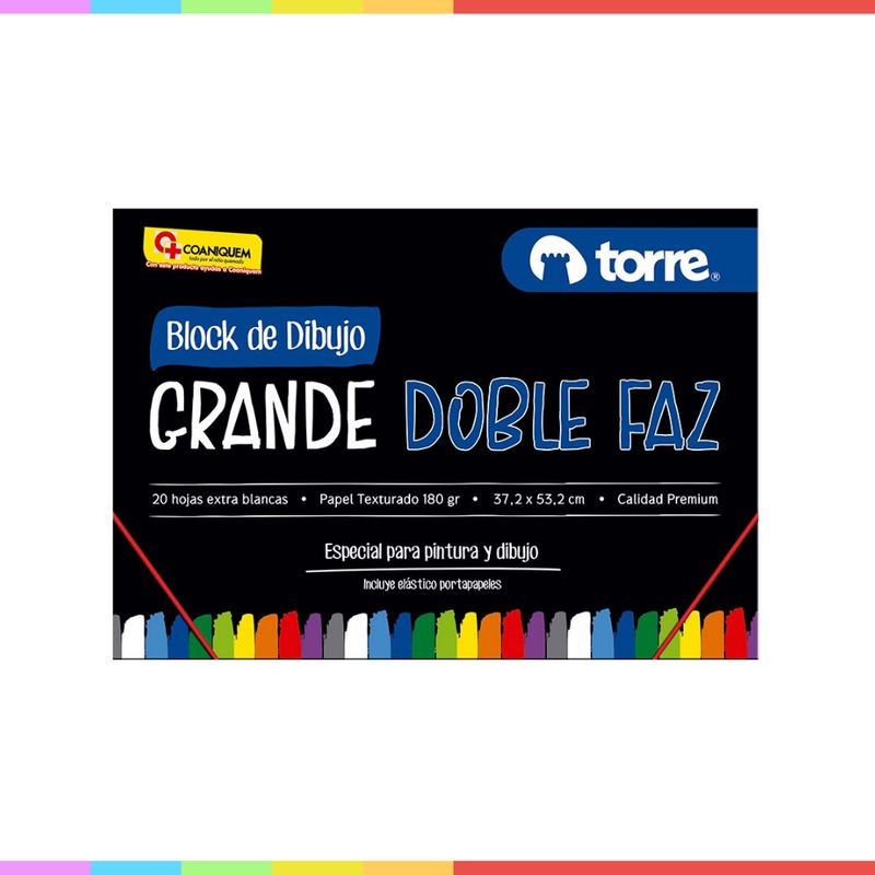 TORRE - Block De Dibujo Doble Faz Grande N°99 14 Torre