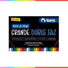 TORRE - Block De Dibujo Doble Faz Grande N°99 14