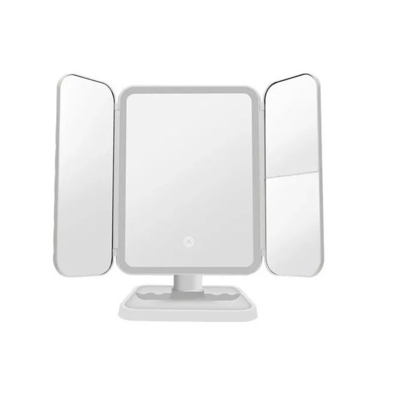 GENERICO - Espejo Iluminado Para Maquillaje Espejo De Tocador Plegable  SK