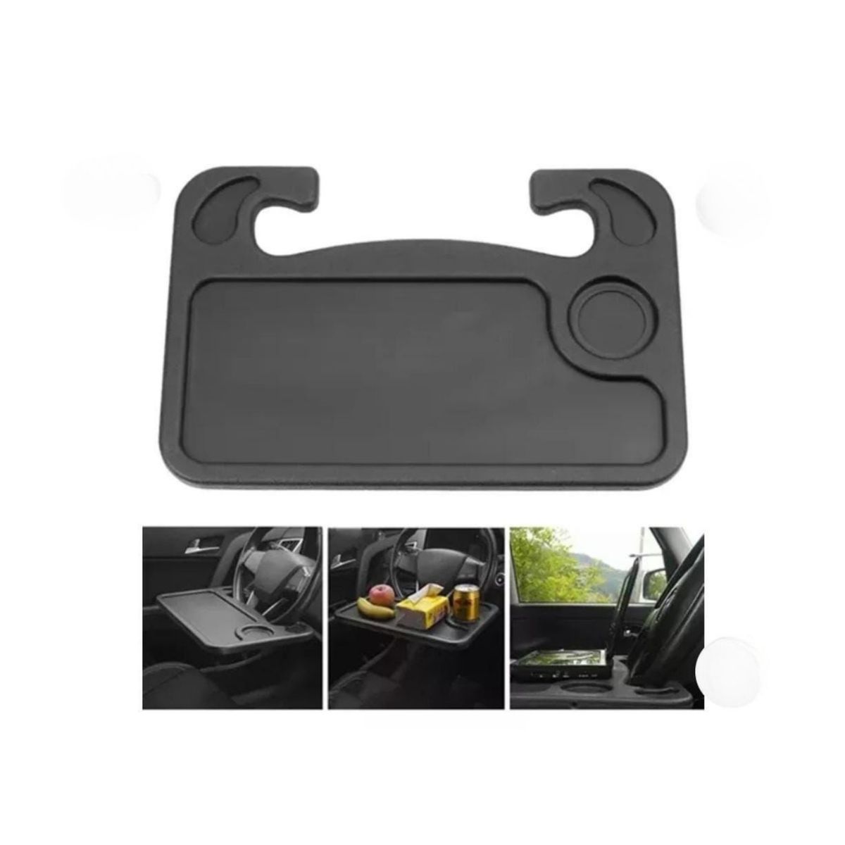 GENERICO - Bandeja Escritorio Para Volantes De Autos Multifuncional TN