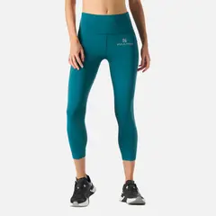VULCANO - Calza Mujer Built To Move Compressive 3/4 Super High Rise Leggins Petroleo