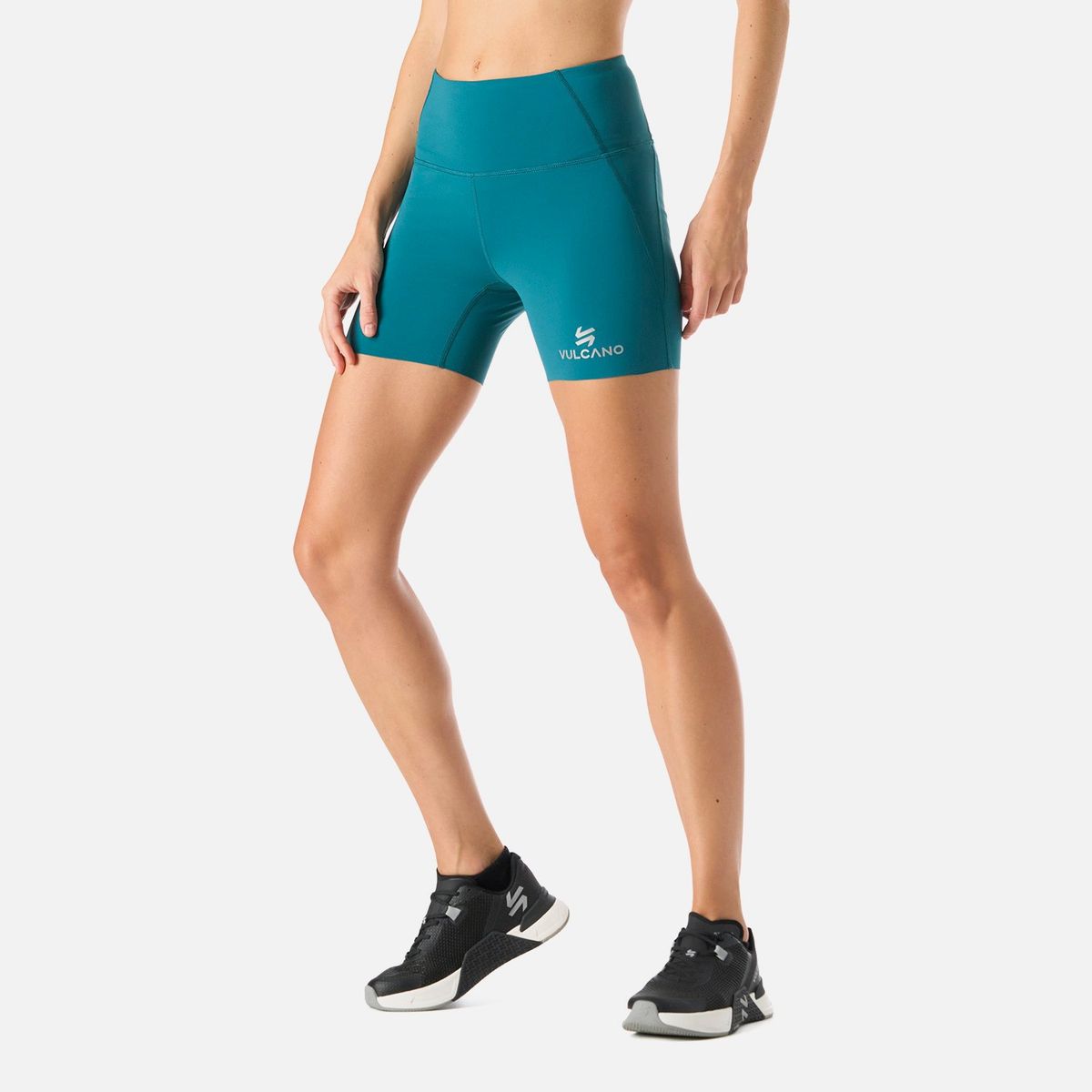 VULCANO - Short Deportivo tiro alto mujer Built To Move