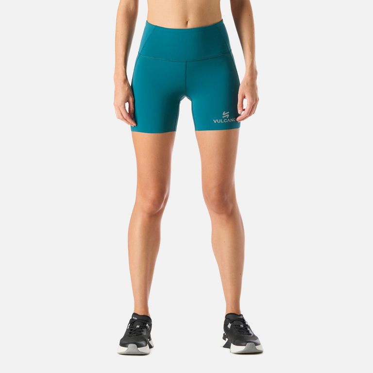 Calza Mujer Built To Move Compressive Short High Rise Leggins Petroleo Azul Petroleo XS