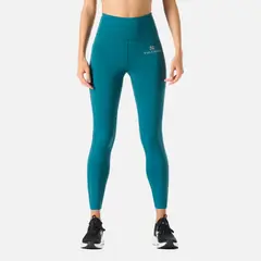 VULCANO - Calza Mujer Built To Move Compressive 7/8 Super High Rise Leggins Petroleo