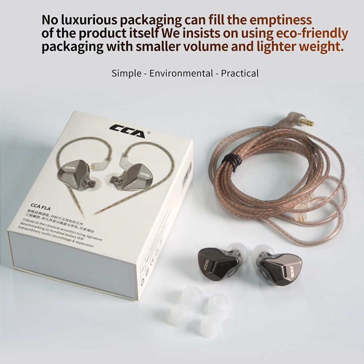 GENERICO - Audífonos in-ear Cca Fla Sonido Hifi Color Negro