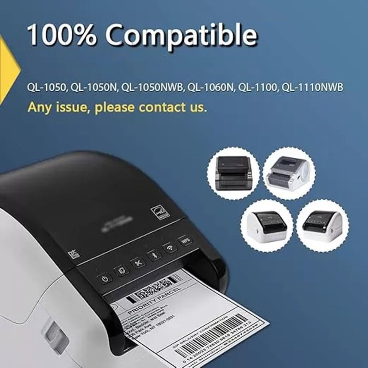 GENERICO - Rollo De Etiqueta Dk1240 Etiq 102x51mm Impresoras Brother