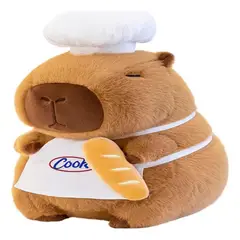GENERICO - Peluche Capibara Cocinero Chef 25 Cm