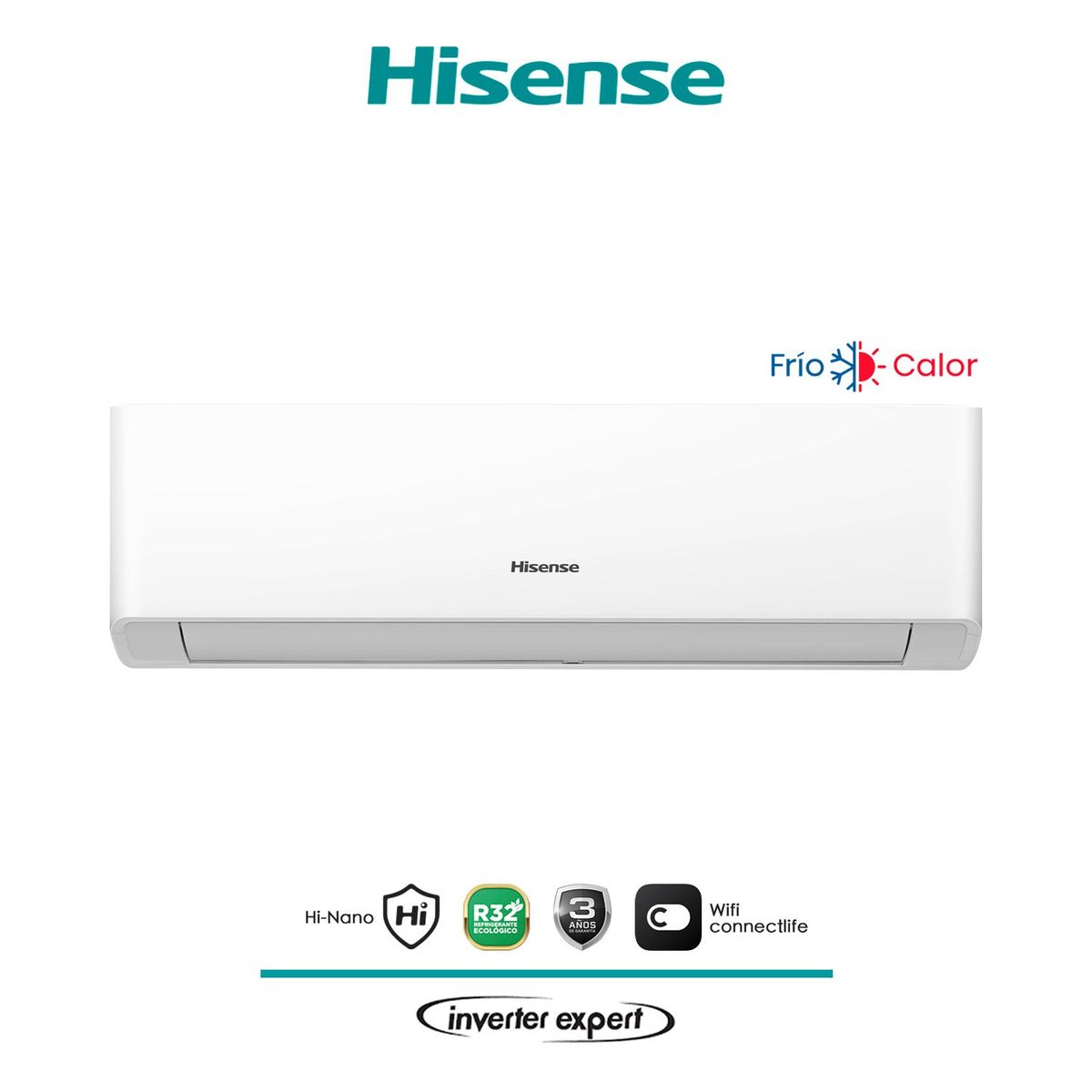 HISENSE - Aire Acondicionado Hisense 18000 BTU Hi-Vida - Inverter Expert