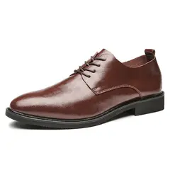 DANWEILE - Zapato Formal Hombre Cuero Negro Guante