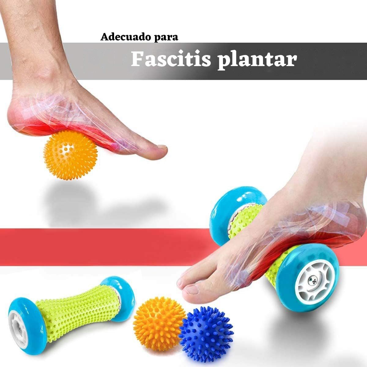 GENERICO - Profundo Masaje De Pies Roller 2 Bola De Masaje Aliviar Dolo