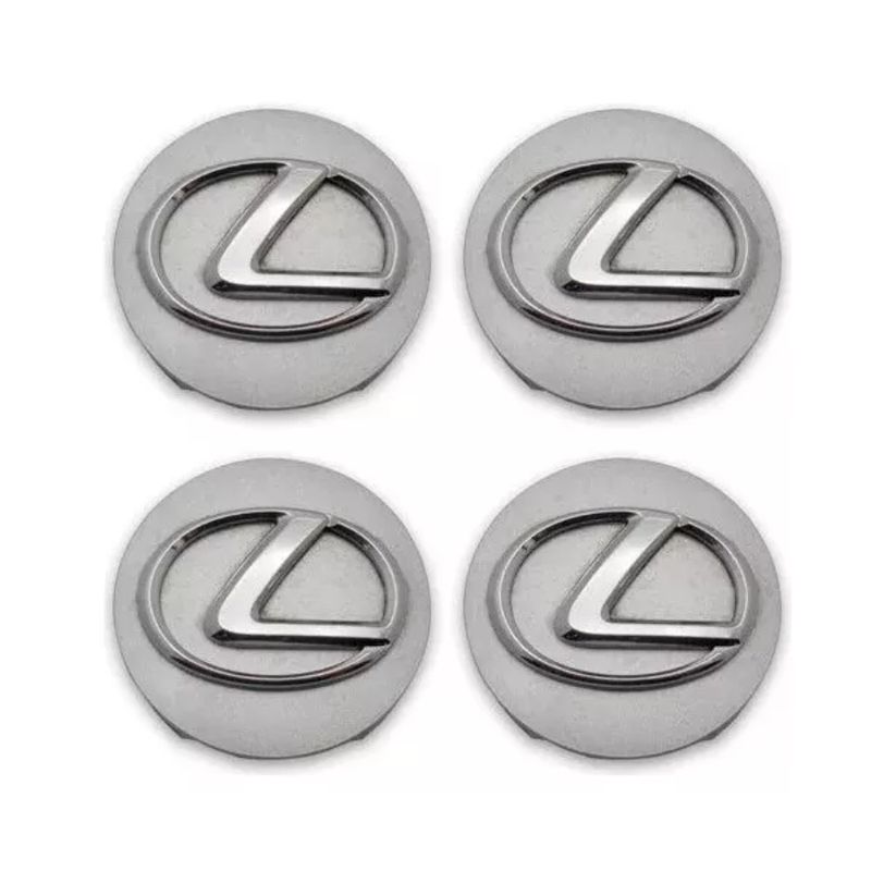 GENERICO - X4 Set Tapas Centro De Llanta Lexus 64mm Gris