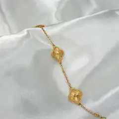 ELLA JOYAS - Pulsera Trébol Oro 18k