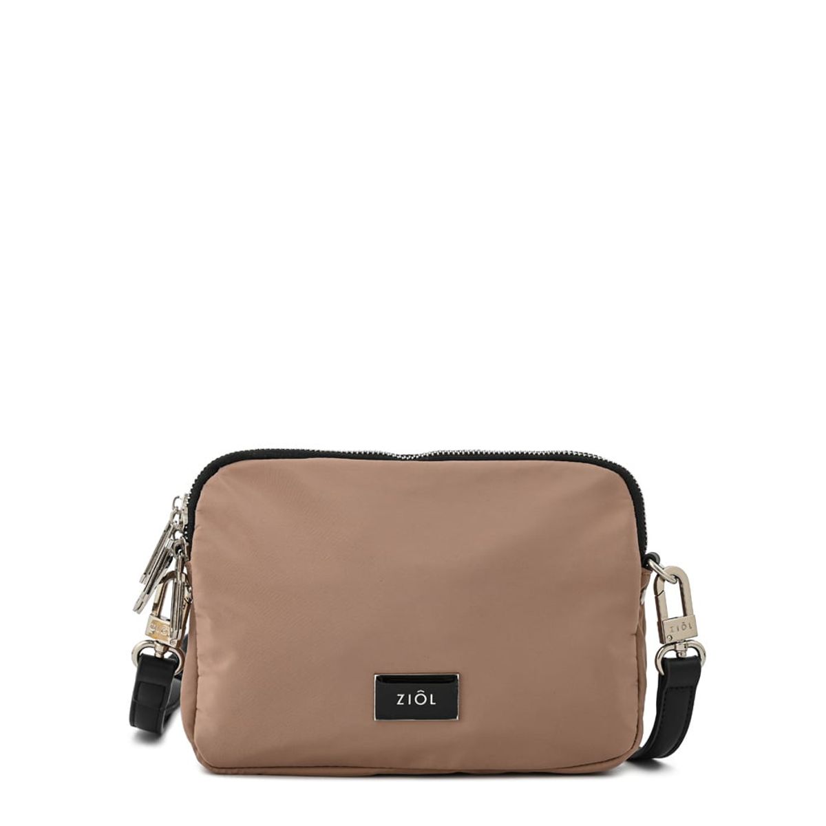 ZIOL - Cartera bandolera lisette mediana beige oscuro
