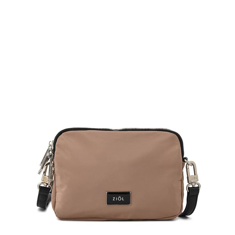 ZIOL - Cartera bandolera mediana lisette beige oscuro