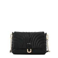 ZIOL - Cartera bandolera con tapa pequeña shannon negro