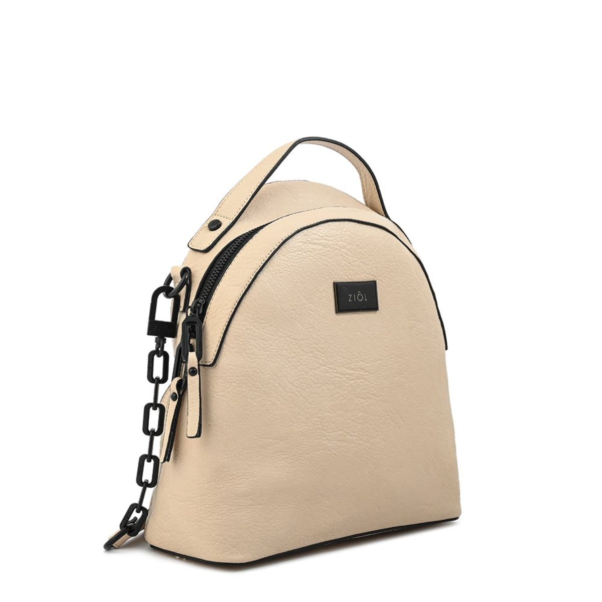 ZIOL - Mochila nicki mediana blanco crudo