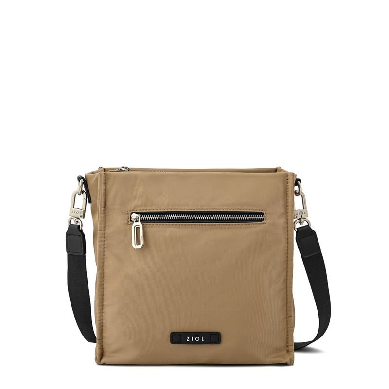 ZIOL - Cartera bandolera pequeña katyna beige oscuro