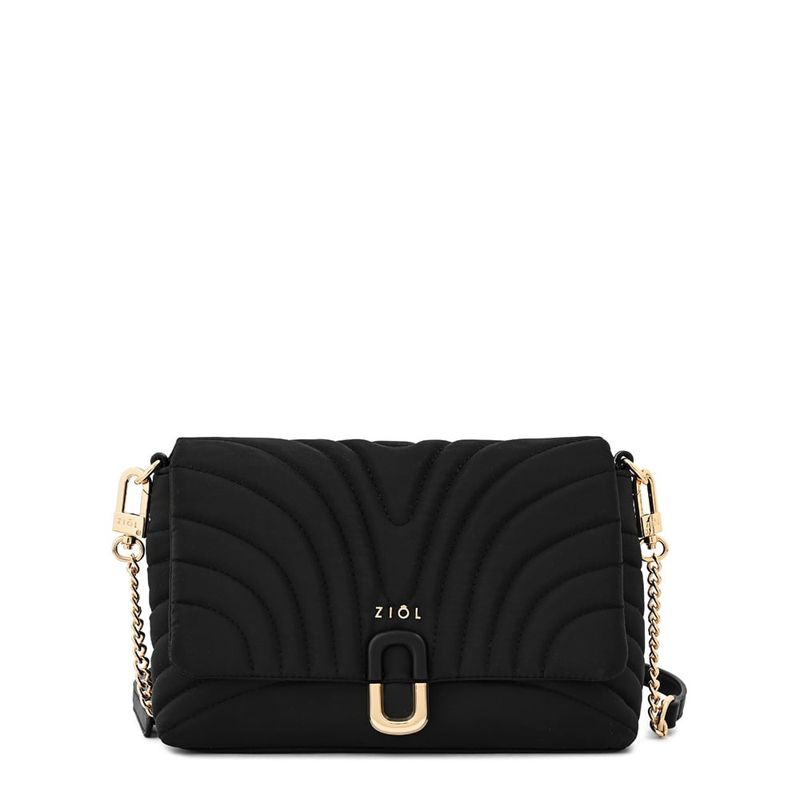 ZIOL - Cartera bandolera con tapa pequeña shannon negro especial