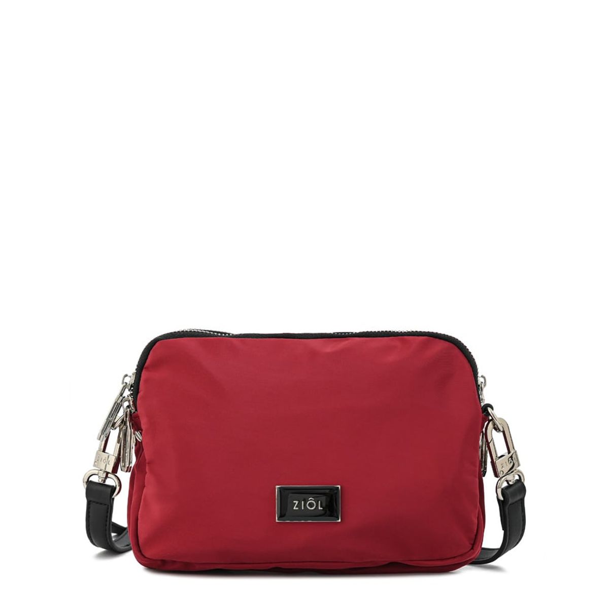 ZIOL - Cartera bandolera lisette mediana burdeo