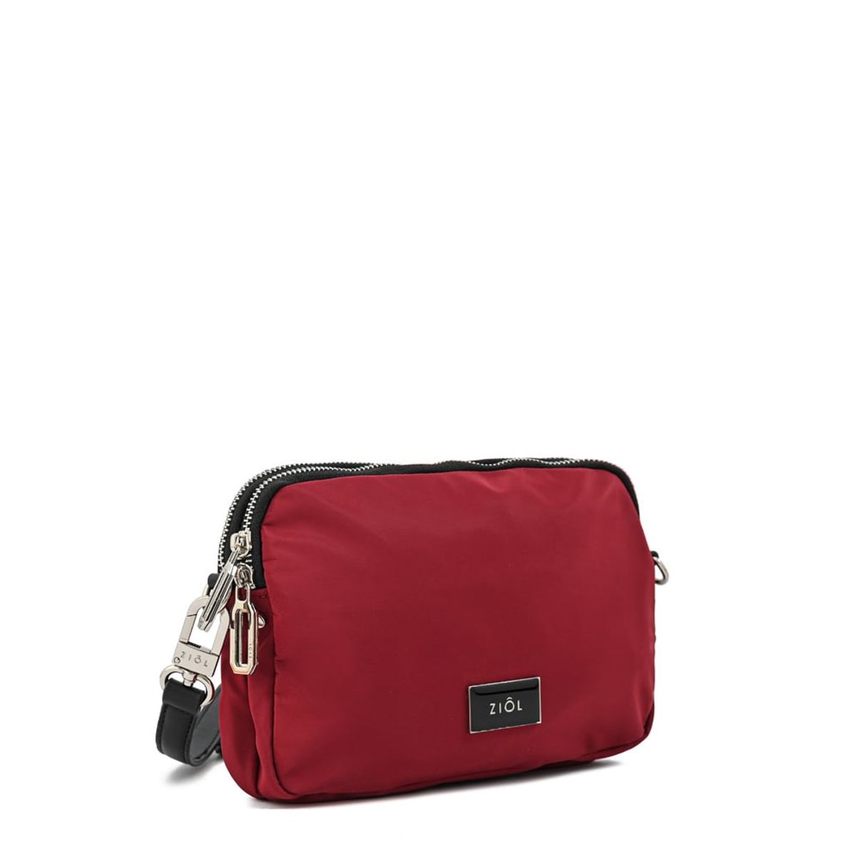 ZIOL - Cartera bandolera lisette mediana burdeo