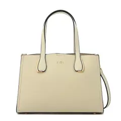 ZIOL - Cartera dos asas mediana felicia blanco crudo