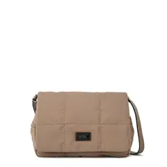 ZIOL - Cartera bandolera con tapa mediana tanya taupe