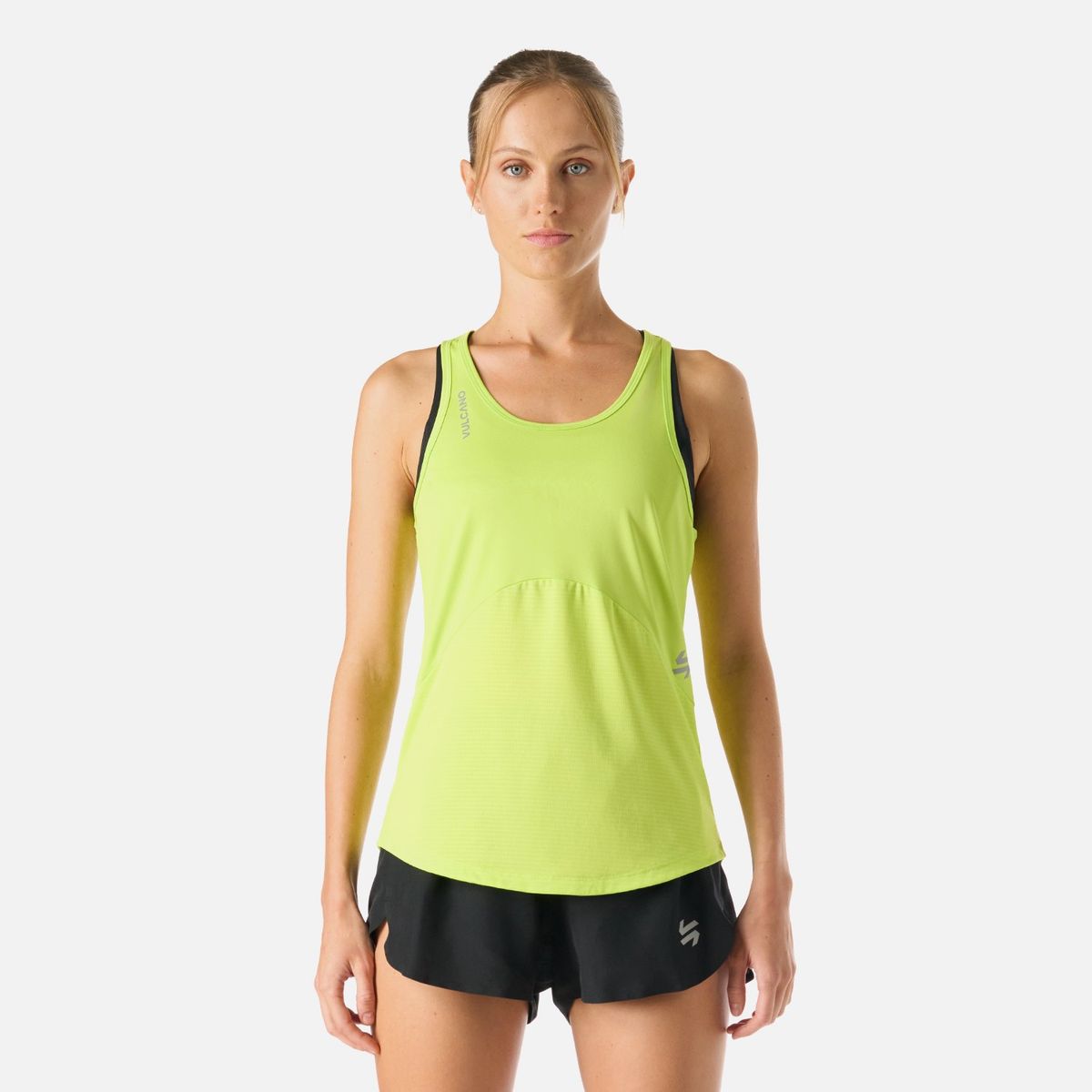 VULCANO - Polera Mujer Built To Move Tank Top Verde Lima Vulcano