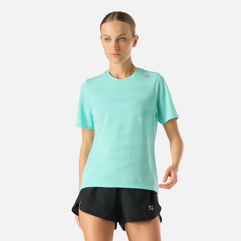 VULCANO - Polera Mujer Built To Move Pro T-Shirt Jade Vulcano