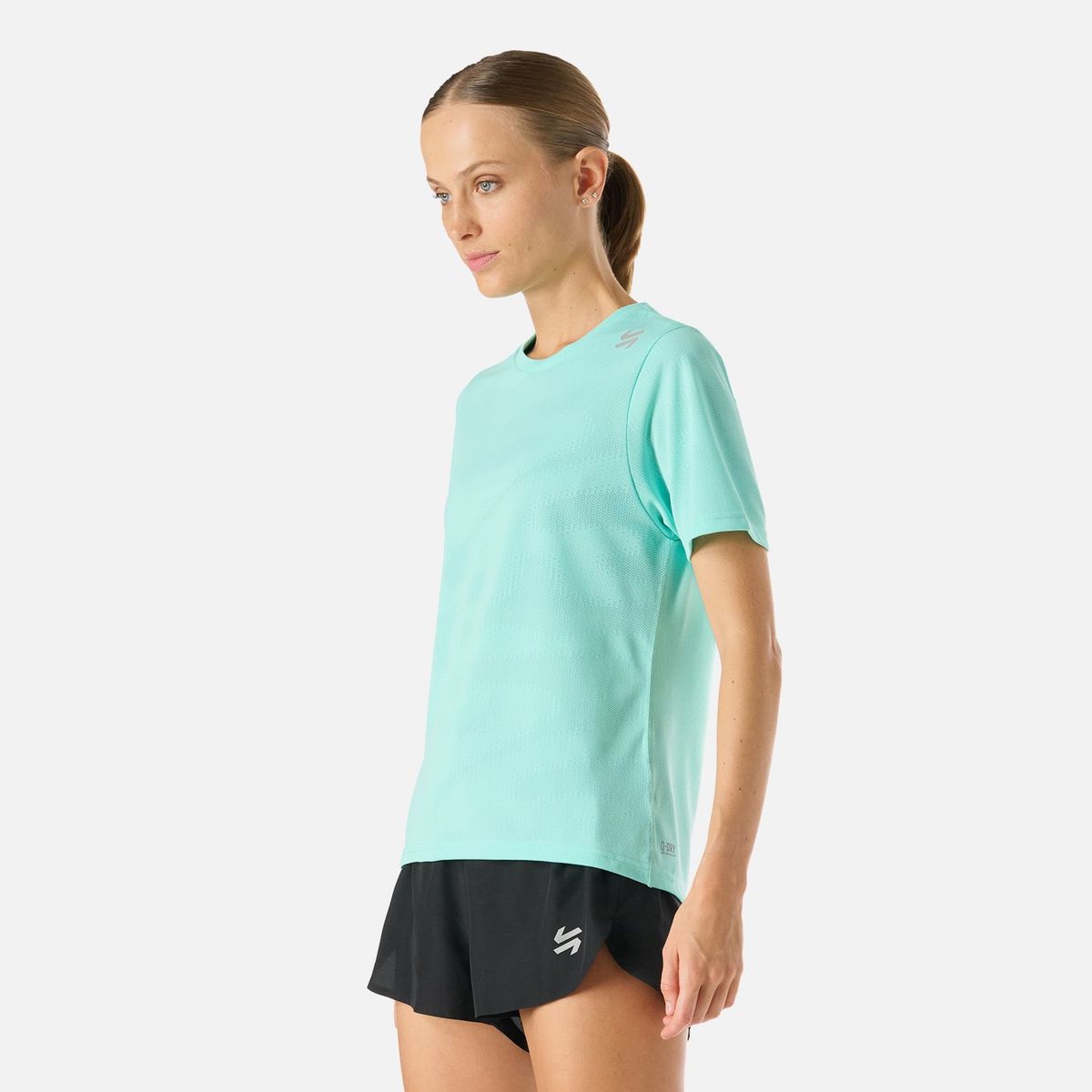 VULCANO - Polera Mujer Built To Move Pro T-Shirt Jade Vulcano