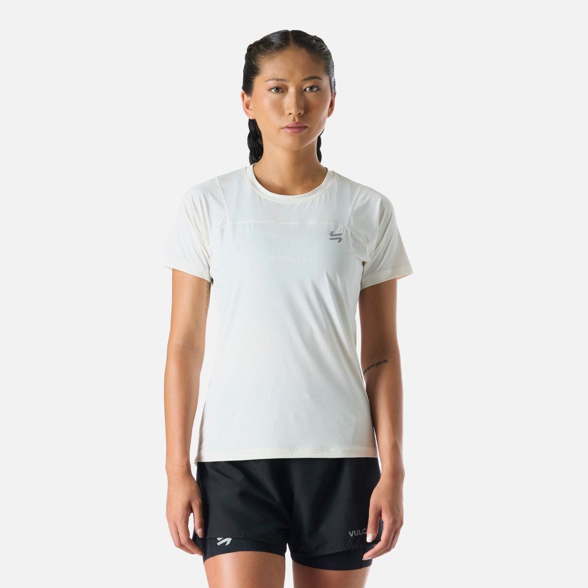 VULCANO - Polera Mujer Built To Move T-Shirt Blanco Vulcano