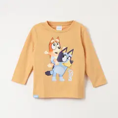 BLUEY - Polera Manga Larga Niño Up Bingo Café