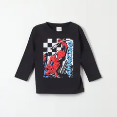 MARVEL - Polera Manga Larga Niño Spiderman Amazing Negro