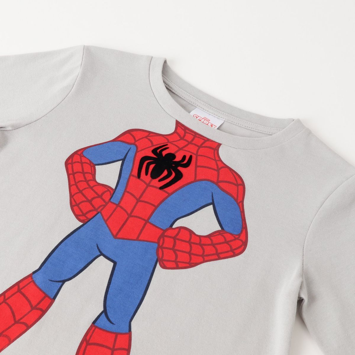 MARVEL - Polera Manga Larga Niño Spidey Body Gris Marvel