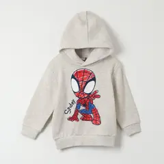 MARVEL - Polerón Spider-Man con Capucha Estilo Chibi - Niños 2-7 Años