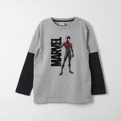 MARVEL - Polera Manga Larga Niño Spiderman Flex Gris