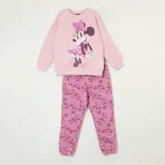 DISNEY - Pijama Minnie Mouse Polar con Estampado - Niñas 2-6 Años