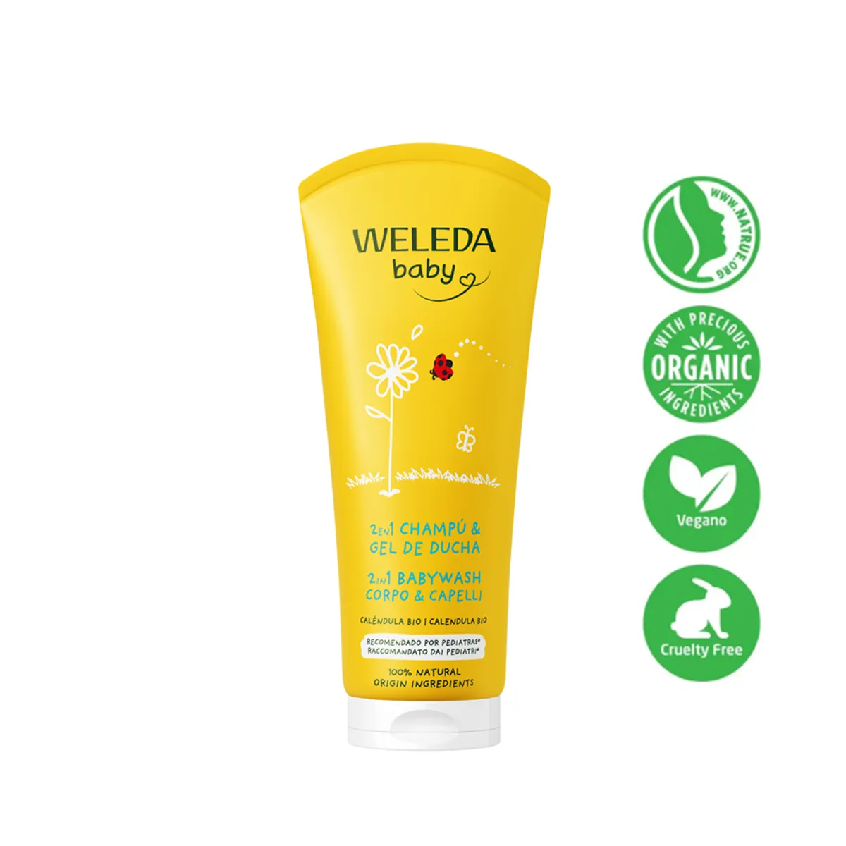 WELEDA - Champú y Gel de Ducha de Caléndula.-