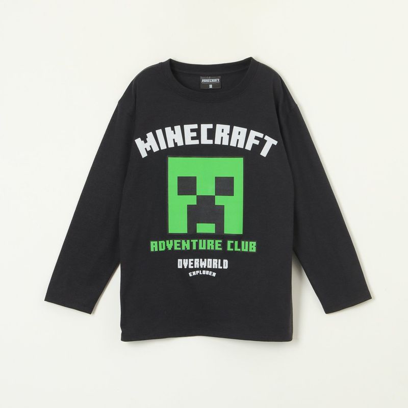 MINECRAFT - Polera Manga Larga Minecraft Adventure Club con Creeper - Niños 4-12 Años