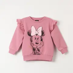 DISNEY - Poleron Cerrado Niña Minnie Sparkle Rosado