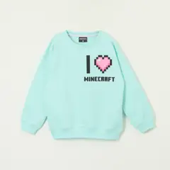 MINECRAFT - Poleron Cerrado Niña I Love M Celeste