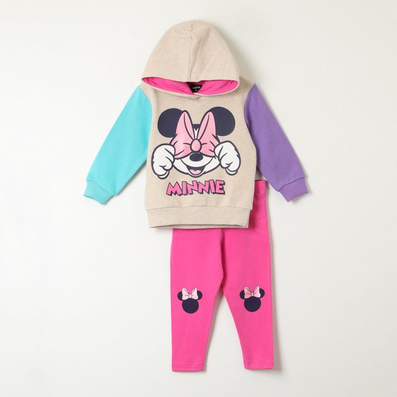 DISNEY - Conjunto Niña Minnie Covered Gris Disney