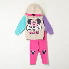 DISNEY - Conjunto Niña Minnie Covered Gris