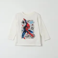 MARVEL - Polera Manga Larga Niño Spiderman The One Blanco