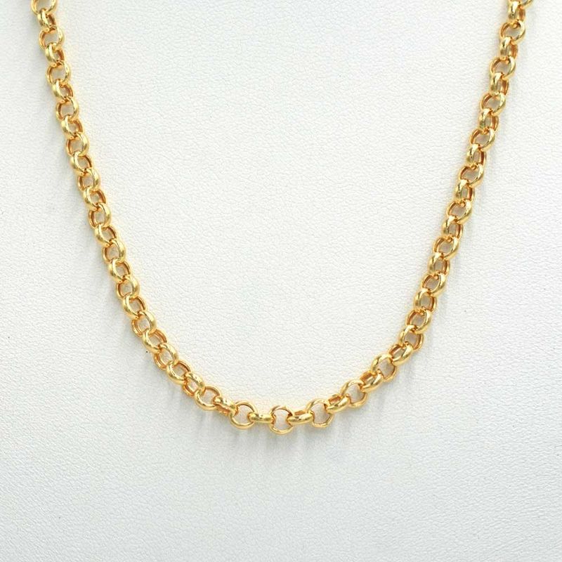 ELLA JOYAS - Cadena Rolo Gruesa Oro Amarillo 18k - 45cm