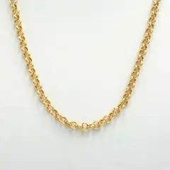 ELLA JOYAS - Cadena Rolo Gruesa Oro Amarillo 18k - 45cm